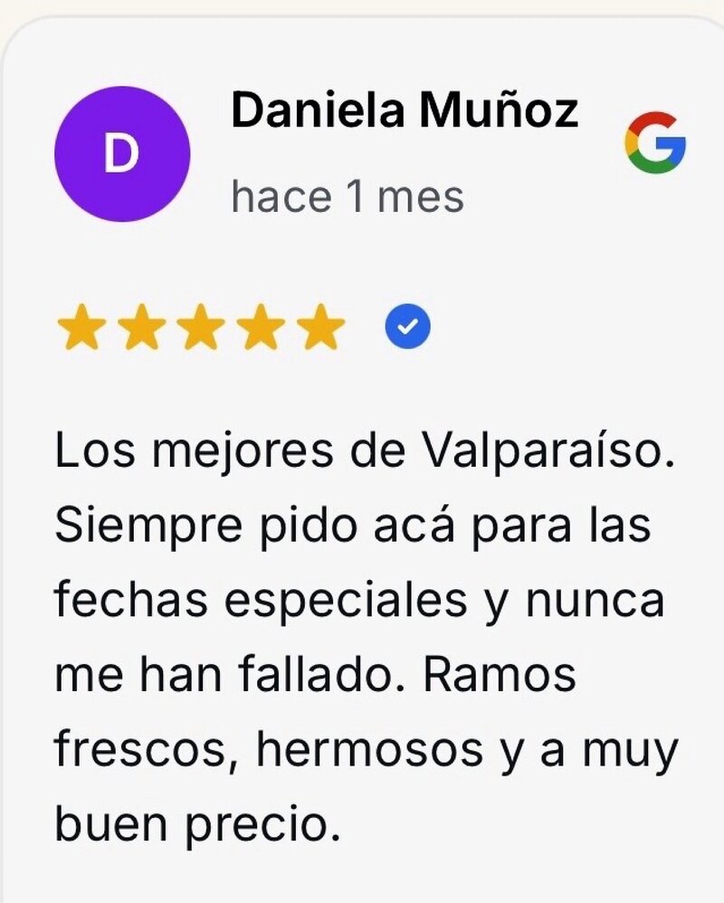 Reseña de cliente en Google